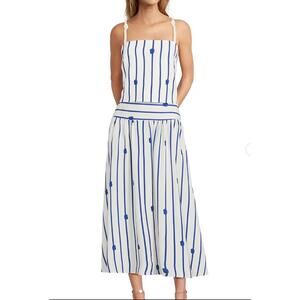 NWT Antonio Melani Angie Rope Print High Waist A-Line Maxi Skirt SZ 14 women